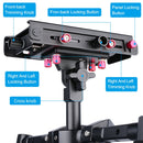 YELANGU S300 4 in 1 Multifunctional Rig + Dual Handheld Shoulder Rig + Monopod + Stabilizer for Cameras / SLR Cameras, Height Range: 63cm-170cm(Black)