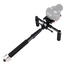 YELANGU S300 4 in 1 Multifunctional Rig + Dual Handheld Shoulder Rig + Monopod + Stabilizer for Cameras / SLR Cameras, Height Range: 63cm-170cm(Black)