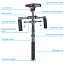 YELANGU S300 4 in 1 Multifunctional Rig + Dual Handheld Shoulder Rig + Monopod + Stabilizer for Cameras / SLR Cameras, Height Range: 63cm-170cm(Black)