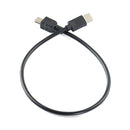 5 PCS 30cm Type-C / USB-C to Mini 5 Pin USB OTG Phone Data Cable for Canon (Black)