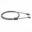 5 PCS 1.5m Elbow Mini 8 Pin USB to USB 2.0 Data Charging Cable for Nikon(Black)