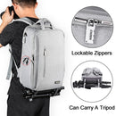 CADeN L5 III Multi-function Digital Camera Dual Shoulders Bag Backpack (Grey)