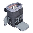 CADeN M8 Side Open Canvas Large Capacity Photography Backpack Shoulder Bag