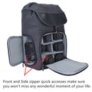 CADeN M8 Side Open Canvas Large Capacity Photography Backpack Shoulder Bag