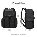 CADeN M8 Canvas Large Capacity Photography Backpack Shoulder Bag (Black)