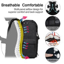 CADeN M8 Canvas Large Capacity Photography Backpack Shoulder Bag (Black)