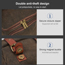 CADEN N1 Large Retro Multifunctional Canvas Waterproof Digital Camera Photography Shoulder Bag(Coffee)