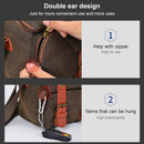 CADEN N1 Large Retro Multifunctional Canvas Waterproof Digital Camera Photography Shoulder Bag(Coffee)