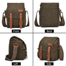 CADEN N1 Simple Retro Multifunctional Canvas Waterproof Digital Camera Photography Bag (Coffee)