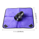 Hundred-folding Cloth Photography Camera SLR Liner Lens Bag Thickening Wrapped Cloth Plus Velvet, Size: 55x55cm (Purple)