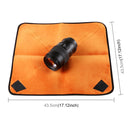 Hundred-folding Cloth Photography Camera SLR Liner Lens Bag Thickening Wrapped Cloth Plus Velvet, Size: 45x45cm (Orange)