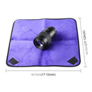 Hundred-folding Cloth Photography Camera SLR Liner Lens Bag Thickening Wrapped Cloth Plus Velvet, Size: 45x45cm (Purple)
