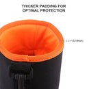 4 in 1 SLR Camera Lens Bag Micro Single Lens Bag Lens Inner Bile Bag Waterproof Protective Case Plus Velvet Thickening (Orange)