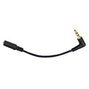 5 PCS 13cm Elbow 3.5mm Audio Male to Female PC Camera Microphone Adapter Cable (Black)