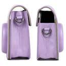 Leather Case Full Body Camera Bag with Shoulder Strap for FUJIFILM Instax mini 11 (Purple)