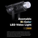 Godox AD600 Pro 200W 2800-6500K Bi Bi-Color LED Video Light(US Plug)