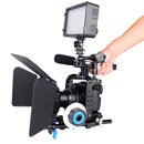 YELANGU YLG0906A Camera Video Cage Handle Stabilizer for Panasonic Lumix DMC-GH5(Black)