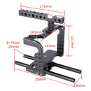 YELANGU YLG0906A Camera Video Cage Handle Stabilizer for Panasonic Lumix DMC-GH5(Black)