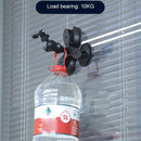 Single Suction Cup Mount Holder with Tripod Adapter & Steel Tether & Safety Buckle (Black)
