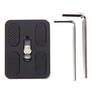 Fittest PU-50 Universal Aluminium Alloy Quick Release Plate with Rubber Cushion