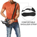 CADEN D1 Waterproof Crossbody Shoulder SLR Camera Bag, Size: 19 x 13x 21cm (Black)
