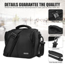 CADeN D3 DSLR Camera Sling Shoulder Bag Handbags, Size: 25.5 x 15.5 x 21.5cm(Black)