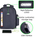 CADeN Multifunctional Shoulder SLR Camera Lens Bag Photography Backpack (Dark Gray)