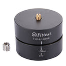Fittest 360TL 360 Degrees Panning Rotating Panorama Cylindrical PTZ 60min / 45min / 30min / 15min Time Lapse Stabilizer Tripod Adapter with 2kg Bearing for for GoPro HERO9 Black / HERO8 Black /7 /6 / ... Other Action Cameras & Micro Single & DSLR Camera