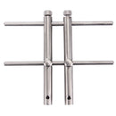 LRT-03 Professional DSLR Camera Lens Stainless Steel Spanner Wrench Open Repair Tool Kit with 3 Pairs of Spare Head