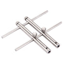 LRT-03 Professional DSLR Camera Lens Stainless Steel Spanner Wrench Open Repair Tool Kit with 3 Pairs of Spare Head