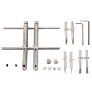 LRT-03 Professional DSLR Camera Lens Stainless Steel Spanner Wrench Open Repair Tool Kit with 3 Pairs of Spare Head