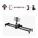 YELANGU L60E 60cm Slide Rail Track + L4 3-Wheel Video Dolly with Phone Clamp & Ballhead