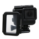 2 in 1 for GoPro HERO6 /5 Touch Screen Back Cover + 45m Waterproof Housing Protective Case(Need to Disassemble Lens When Installed) with Buckle Basic Mount & Lead Screw(Black)