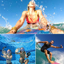 2 in 1 for GoPro HERO6 /5 Touch Screen Back Cover + 45m Waterproof Housing Protective Case(Need to Disassemble Lens When Installed) with Buckle Basic Mount & Lead Screw(Black)