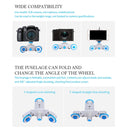 YELANGU L3 Camera Wheels Autodolly Electric Track Slider Car, Load: 6kg (Blue)