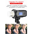 Godox AD600 Pro WITSTRO 600Ws All-in-One Outdoor Flash 2.4GHz Speedlite Light(UK Plug)