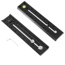 BEXIN B220-50 220mm Length Aluminum Alloy Extended Quick Release Plate for Manfrotto / Sachtler (Black)
