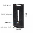 BEXIN PL-80 Anti-rotation Quick Release Plate with Rubber Cushion(Black)