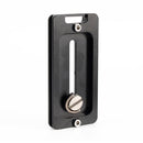 BEXIN PL-80 Anti-rotation Quick Release Plate with Rubber Cushion(Black)