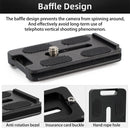 BEXIN PL-62 Anti-rotation Quick Release Plate with Rubber Cushion(Black)