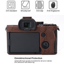 Soft Silicone Protective Case for Sony A7 IV (Coffee)