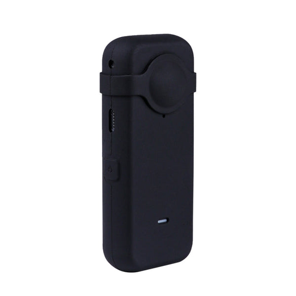 Full Body Dust-proof Silicone Case with Lens Cover for Insta360 ONE X2 (Black)