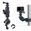 Extended Version 360 Rotation Adjustable Action Camera Bike Motorcycle Handlebar Holder (Black)