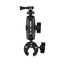 Extended Version 360 Rotation Adjustable Action Camera Clamp Plier Base Holder (Black)