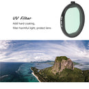 JSR Round Housing Diving 6 in 1 UV + CPL + 16X Macro + Red + Yellow + Purple Lens Filter for GoPro HERO8 Black