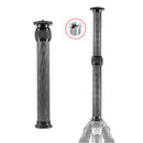 BEXIN P292C 236mm-396mm Tripod Extension Pole Carbon Fiber Center Column Tripod Extender (Black)