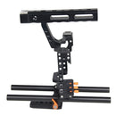 YELANGU YLG0904A-C Handle Video Camera Cage Stabilizer for Panasonic Lumix DMC-GH4 / Sony A7 & A7S & A7R & A7RII & A7SII(Orange)