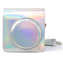 For FUJIFILM instax Square SQ1 Aurora Colorful PU Leather Camera Case Bag with Strap(Silver)