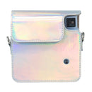 For FUJIFILM instax Square SQ1 Aurora Colorful PU Leather Camera Case Bag with Strap(Silver)