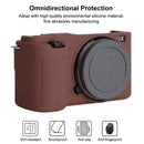 For Sony ZV-E10 Soft Silicone Protective Case (Coffee)